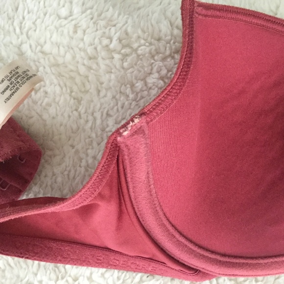 Vintage 90s Victoria's Secret Satin Underwire Bra Red Size 36B - Picture 9 of 10